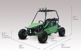 Massimo GKM125 2021 – 125cc 2-Seater Off-Road Go Kart with Reverse, Hydraulic Brakes, and Electric Start mississippipowersports