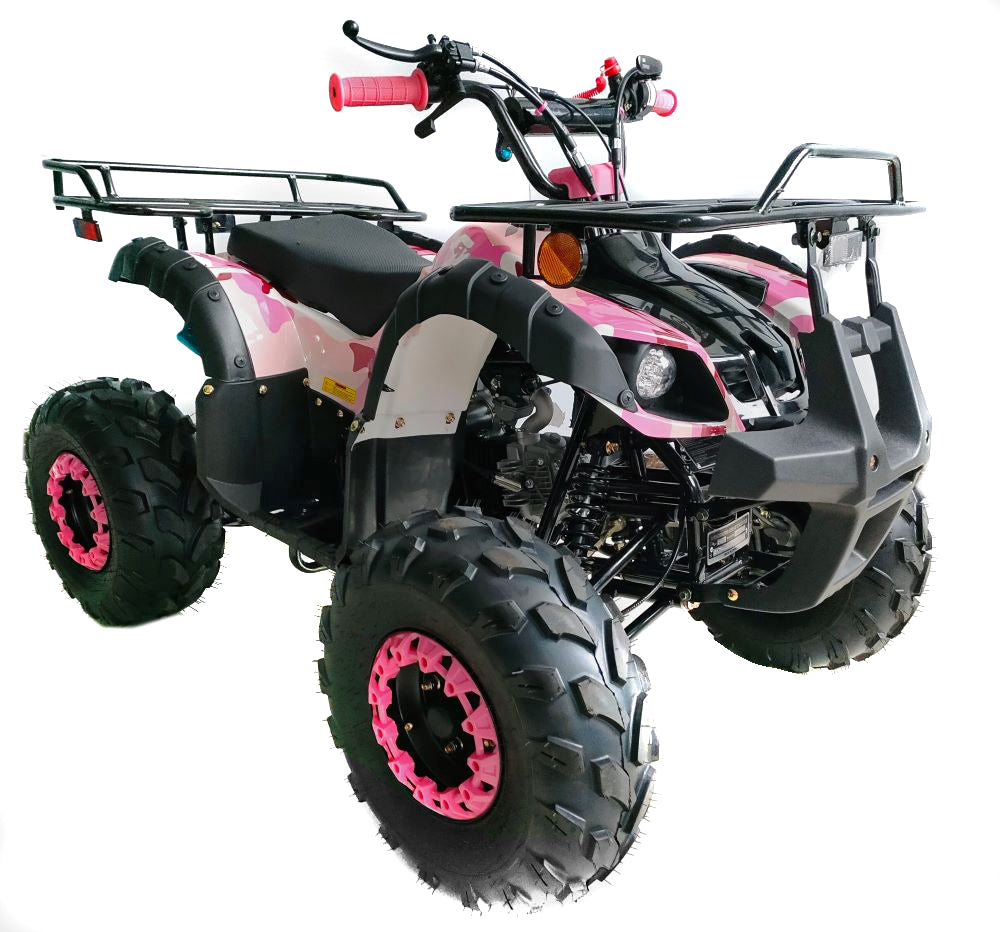 ATA-125D 125cc Youth ATV | Kids Gas Powered 4 Wheeler with Reverse & LED Lights mississippipowersports