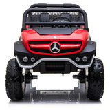 Mercedes-Benz Unimog Kids Ride-On Car – 12V, Dual Seats, Remote Control, LED Lights, MP3 & USB Support mississippipowersports