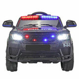 12V Kids Police Ride-On Car – Flashing Lights, Siren, Megaphone, Music & LED mississippipowersports