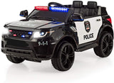 12V Kids Police Ride-On Car – Flashing Lights, Siren, Megaphone, Music & LED mississippipowersports