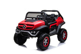 Mercedes-Benz Unimog Kids Ride-On Car – 12V, Dual Seats, Remote Control, LED Lights, MP3 & USB Support mississippipowersports