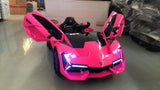 Lamborghini Style Kids Ride-On Car – One Seater, Butterfly Doors, Race Car Steering, Rocking Mode mississippipowersports