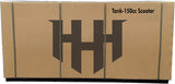 HHH Tank-150 Gas Moped Scooter 150cc Automatic Adult Bike with 12" Aluminum Wheels