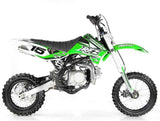 HHH Apollo DB-X15 125cc Dirt Bike 14 inch Wheels Twin Spar high Strength | 4 Speed Manual Transmission mississippipowersports