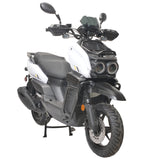 HHH Tank-150 Gas Moped Scooter 150cc Automatic Adult Bike with 12" Aluminum Wheels