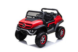 Mercedes-Benz Unimog Kids Ride-On Car – 12V, Dual Seats, Remote Control, LED Lights, MP3 & USB Support mississippipowersports