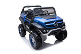 Mercedes-Benz Unimog Kids Ride-On Car – 12V, Dual Seats, Remote Control, LED Lights, MP3 & USB Support mississippipowersports