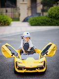 Lamborghini Style Kids Ride-On Car – One Seater, Butterfly Doors, Race Car Steering, Rocking Mode mississippipowersports