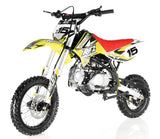 Apollo DB-X15 125cc Dirt Bike | Manual 4-Speed, 14/12 Wheels