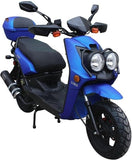 HHH Rocket 150cc Scooter | Adults Street Gas Moped with 12" Aluminum Wheels mississippipowersports