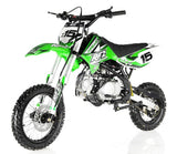 Apollo DB-X15 125cc Dirt Bike | Manual 4-Speed, 14/12 Wheels