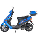 50cc Fully Automatic Scooter Moped | Street Legal with Matching Trunk mississippipowersports