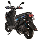 150cc Moped Street Scooter | Gas Powered, Aluminum Wheels, Adult Street Bike mississippipowersports