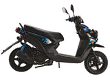 150cc Moped Street Scooter | Gas Powered, Aluminum Wheels, Adult Street Bike mississippipowersports
